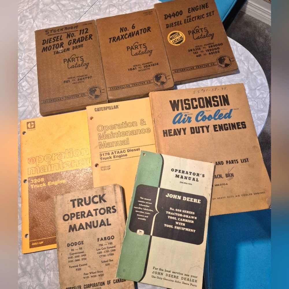 Vintage Machinery Manuals Collection